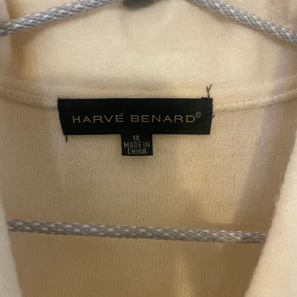 Harvé Bernard button down boiled wool jacket size 1X - Picture 3 of 12